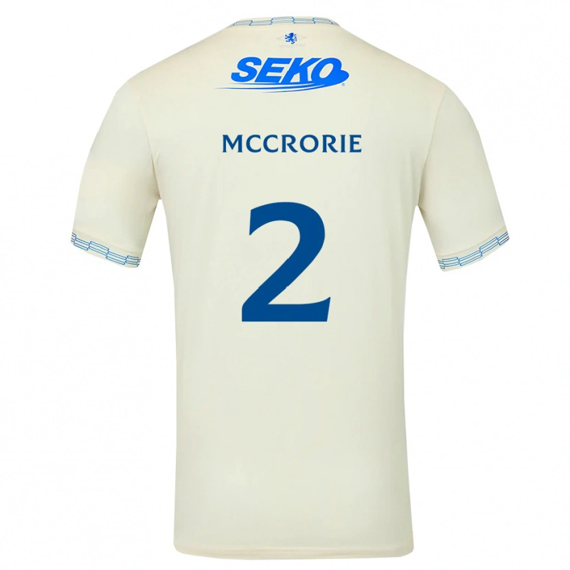 Danxen Mann Ross Mccrorie #2 Dyp Himmelblå Hvit Bortetrøye Drakt Trøye 2026/27 Skjorter T-Skjorte