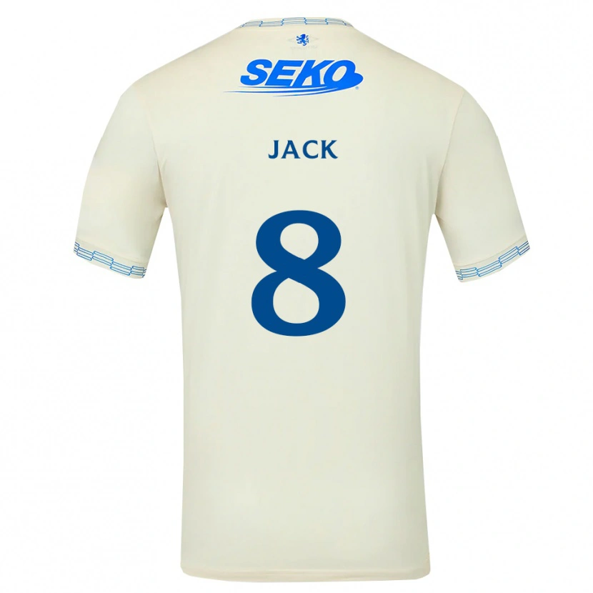 Danxen Mann Ryan Jack #8 Dyp Himmelblå Hvit Bortetrøye Drakt Trøye 2026/27 Skjorter T-Skjorte