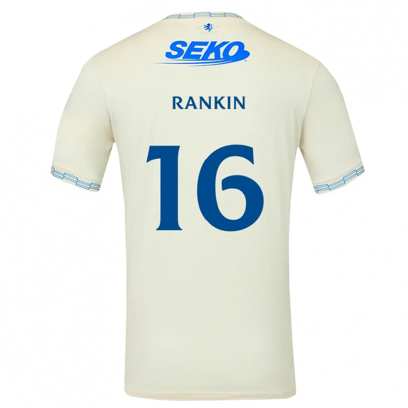 Danxen Mann Luca Rankin #16 Dyp Himmelblå Hvit Bortetrøye Drakt Trøye 2026/27 Skjorter T-Skjorte