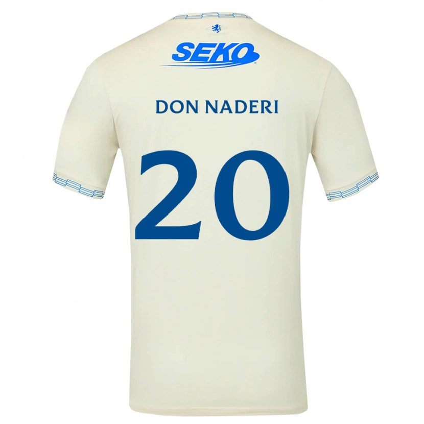 Danxen Mann Ryan Naderi #20 Dyp Himmelblå Hvit Bortetrøye Drakt Trøye 2026/27 Skjorter T-Skjorte