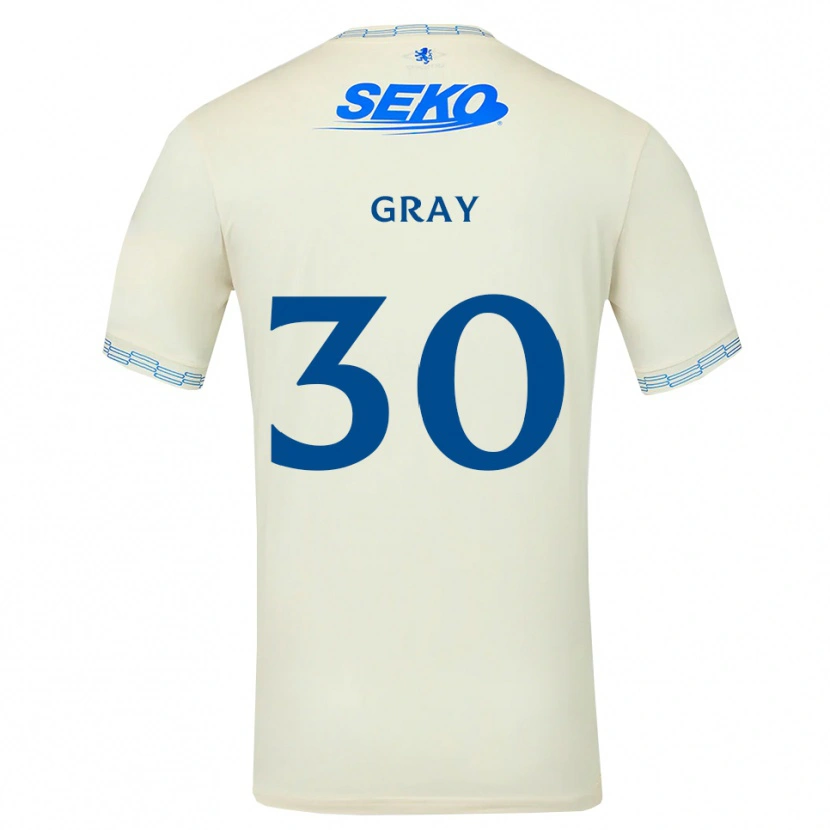Danxen Mann Georgia Gray #30 Dyp Himmelblå Hvit Bortetrøye Drakt Trøye 2026/27 Skjorter T-Skjorte