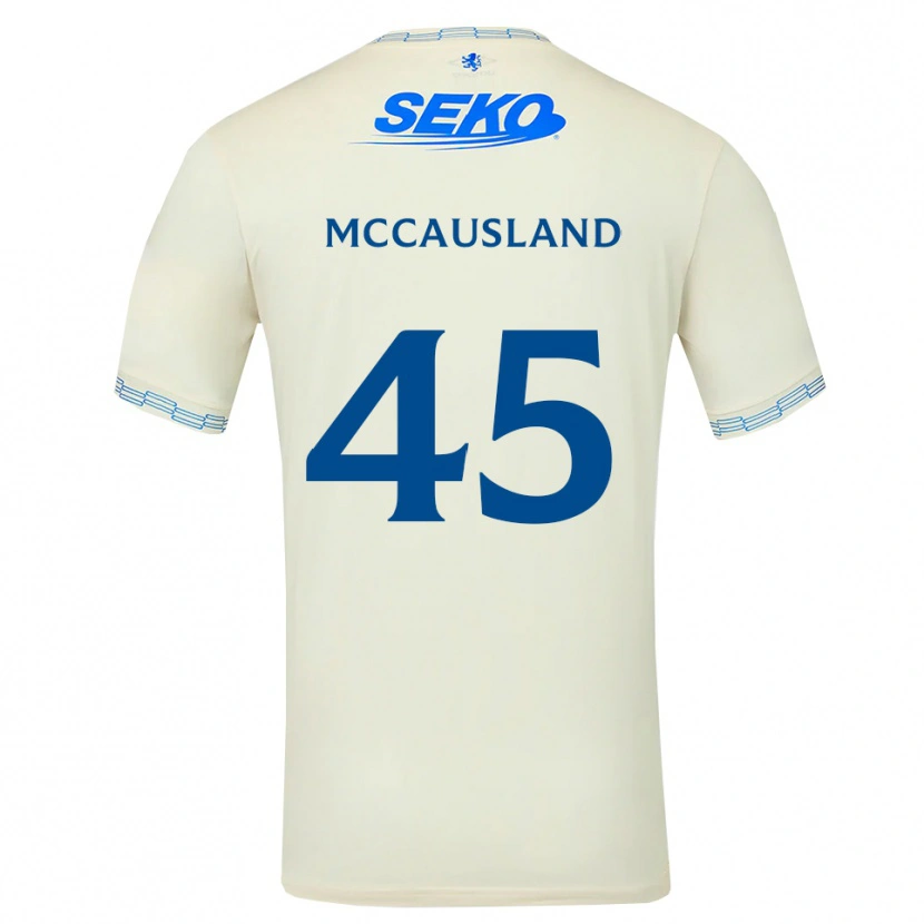 Danxen Mann Ross Mccausland #45 Dyp Himmelblå Hvit Bortetrøye Drakt Trøye 2026/27 Skjorter T-Skjorte