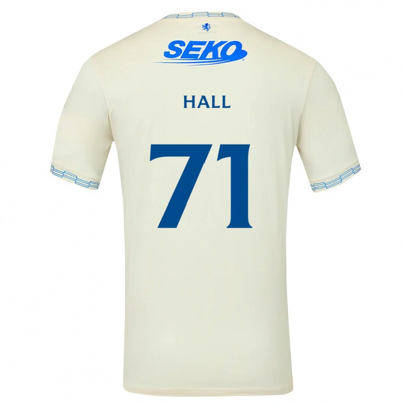 Danxen Mann Ruaridh Hall #71 Dyp Himmelblå Hvit Bortetrøye Drakt Trøye 2026/27 Skjorter T-Skjorte
