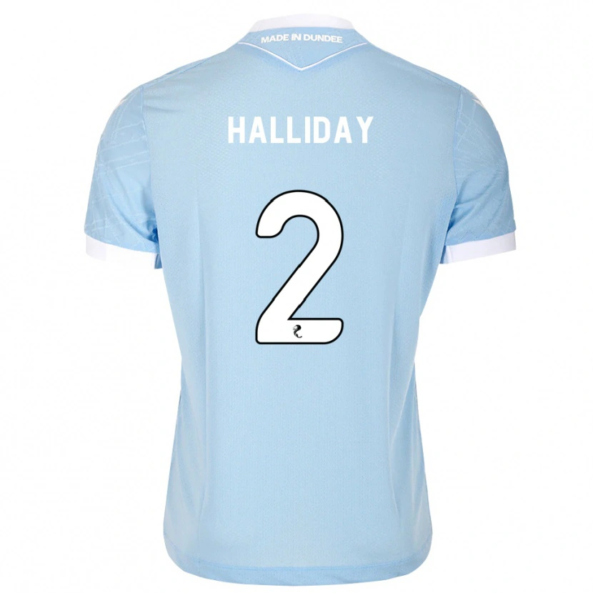 Danxen Mann Brad Halliday #2 Lys Himmelblå Hvit Bortetrøye Drakt Trøye 2026/27 Skjorter T-Skjorte