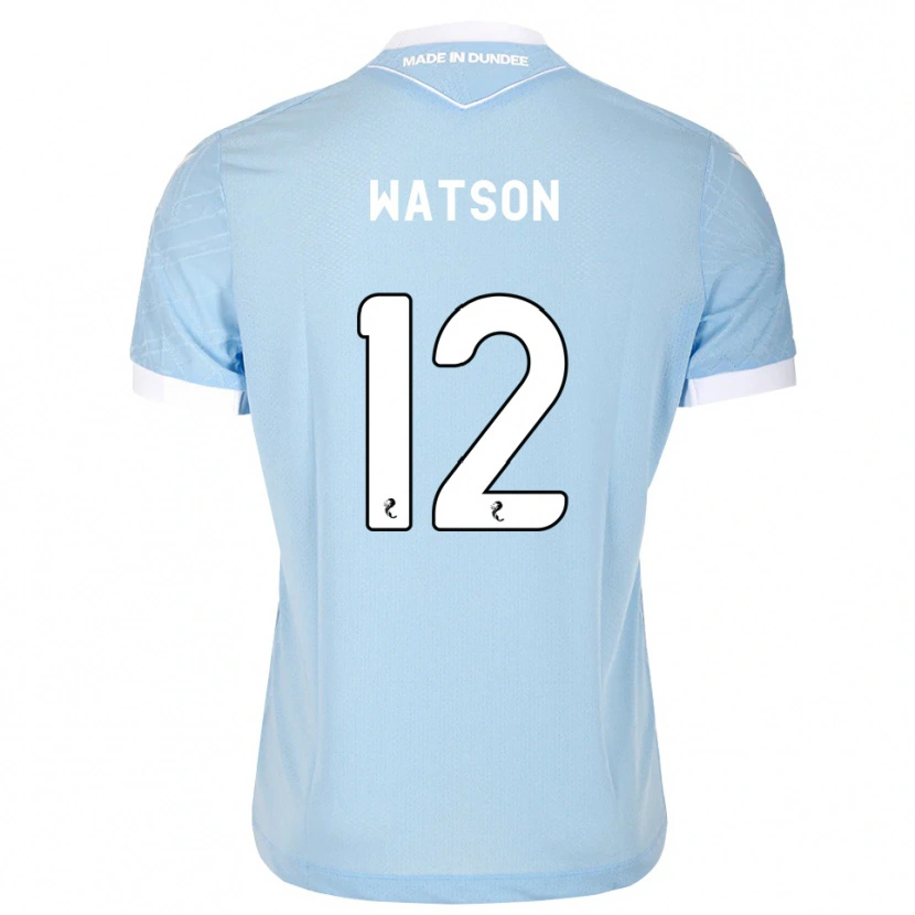 Danxen Mann Johnny Watson #12 Lys Himmelblå Hvit Bortetrøye Drakt Trøye 2026/27 Skjorter T-Skjorte