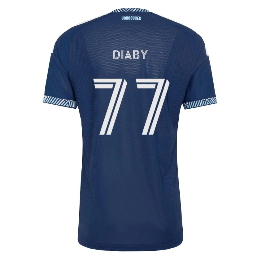 Danxen Mann Yadaly Diaby #77 Dyp Blå Hvit Bortetrøye Drakt Trøye 2026/27 Skjorter T-Skjorte