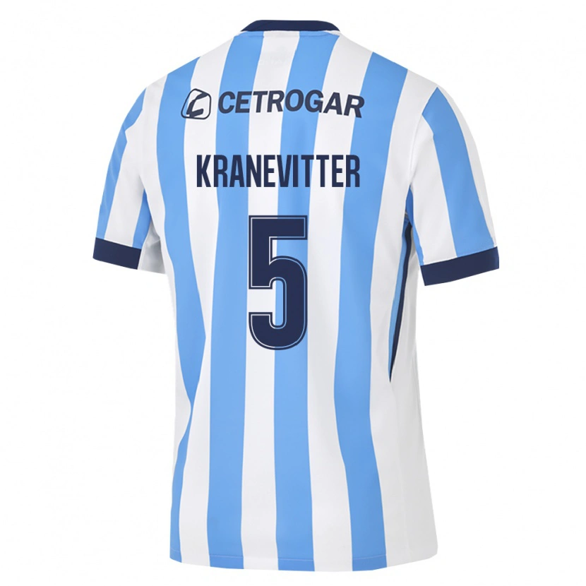 Danxen Dame Matías Kranevitter #5 Lyseblå Hvit Svart Hjemmetrøye Drakt Trøye 2026/27 Skjorter T-Skjorte