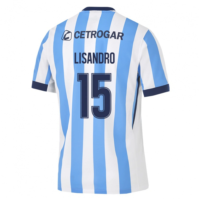 Danxen Dame Lisandro Lopez #15 Lyseblå Hvit Svart Hjemmetrøye Drakt Trøye 2026/27 Skjorter T-Skjorte