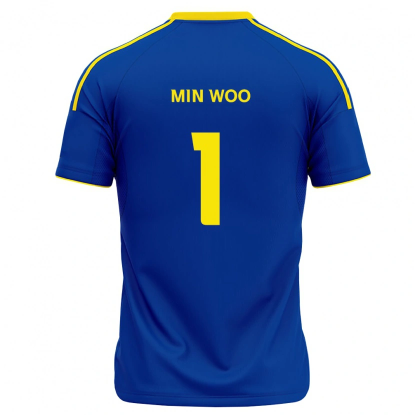 Danxen Dame Min-Woo Jo #1 Kongelig Blå Gul Hjemmetrøye Drakt Trøye 2026/27 Skjorter T-Skjorte
