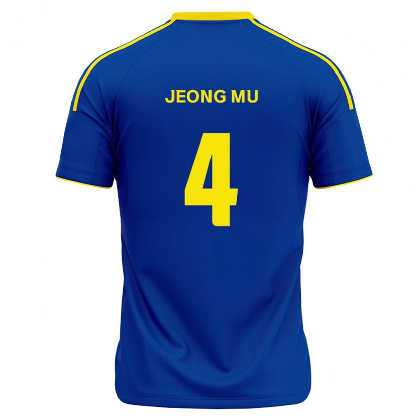 Danxen Dame Jeong-Mu Kim #4 Kongelig Blå Gul Hjemmetrøye Drakt Trøye 2026/27 Skjorter T-Skjorte