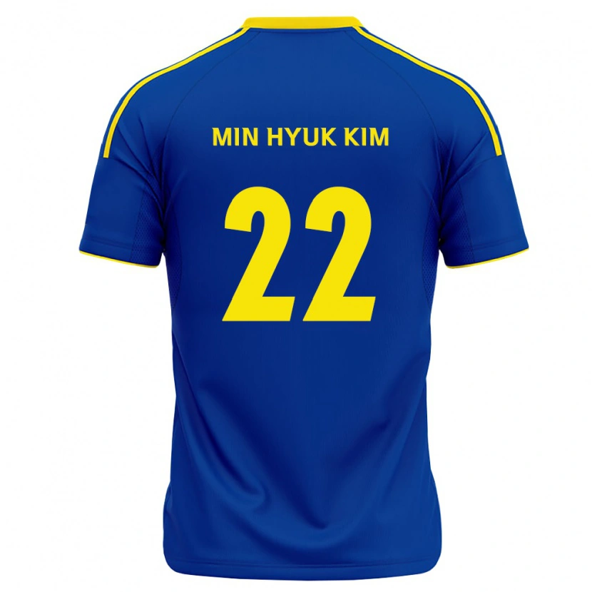 Danxen Dame Min-Hyuk Kim #22 Kongelig Blå Gul Hjemmetrøye Drakt Trøye 2026/27 Skjorter T-Skjorte