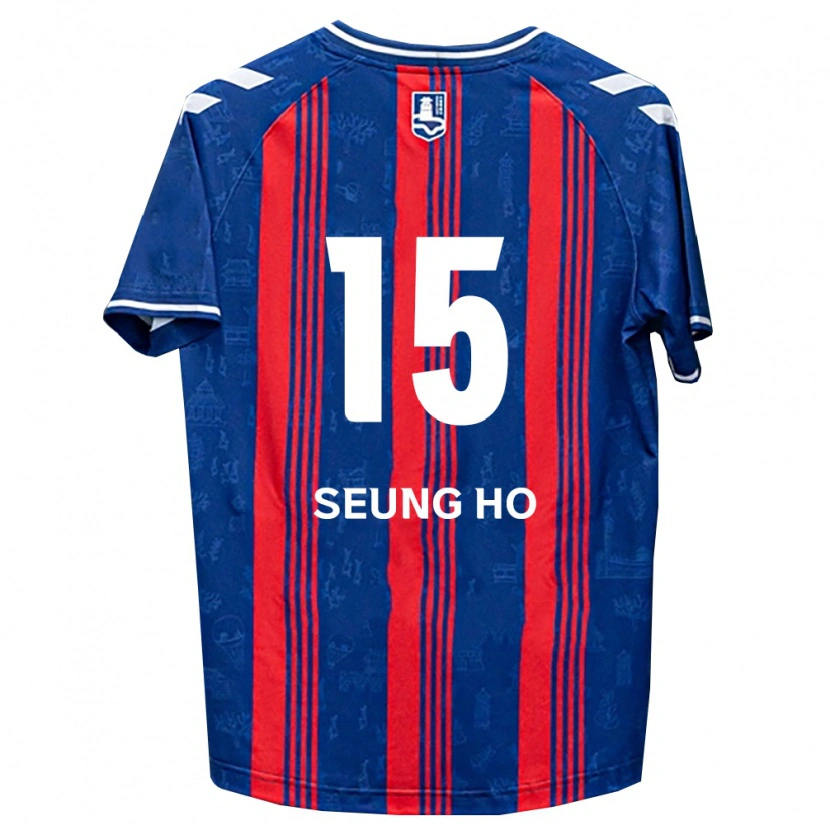 Danxen Dame Seung-Ho Cho #15 Blå Rød Hvit Hjemmetrøye Drakt Trøye 2026/27 Skjorter T-Skjorte