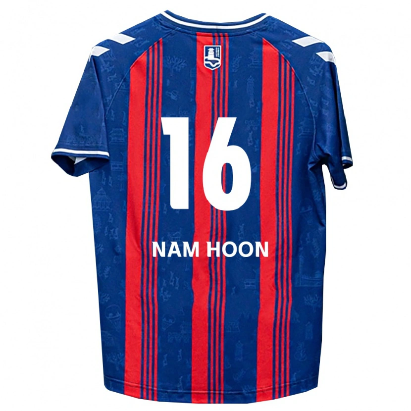 Danxen Dame Nam-Hoon Kwon #16 Blå Rød Hvit Hjemmetrøye Drakt Trøye 2026/27 Skjorter T-Skjorte