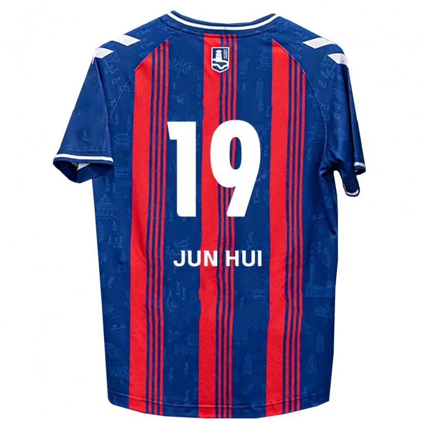 Danxen Dame Jun-Hui Park #19 Blå Rød Hvit Hjemmetrøye Drakt Trøye 2026/27 Skjorter T-Skjorte
