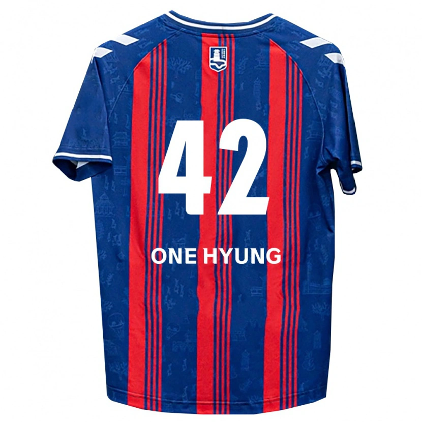 Danxen Dame One-Hyung Kim #42 Blå Rød Hvit Hjemmetrøye Drakt Trøye 2026/27 Skjorter T-Skjorte