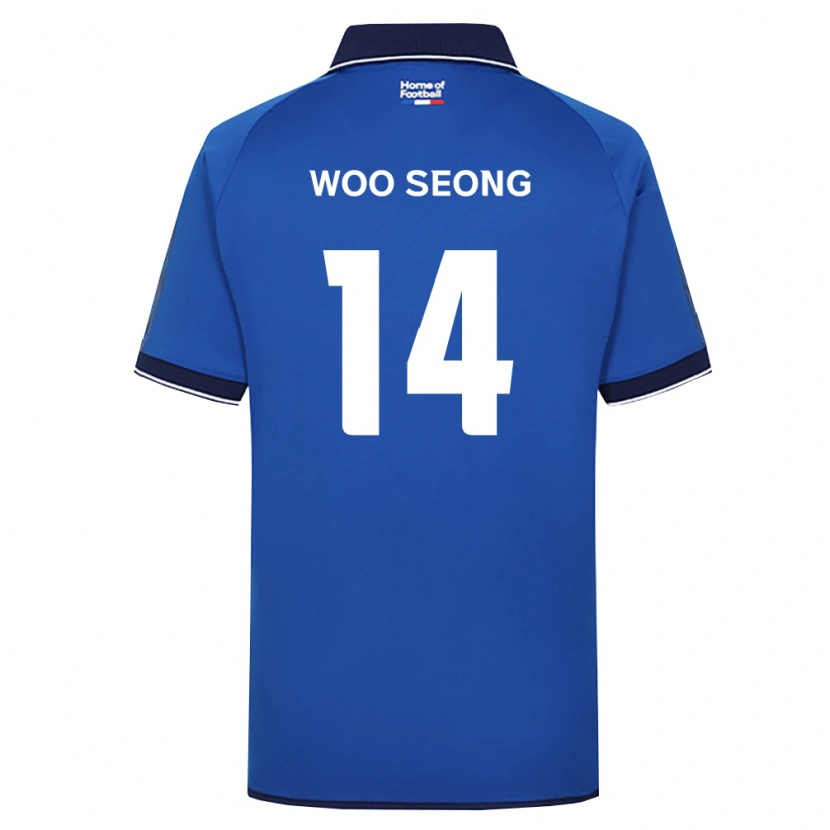 Danxen Dame Woo-Seong Seo #14 Kongelig Blå Hvit Rød Hjemmetrøye Drakt Trøye 2026/27 Skjorter T-Skjorte