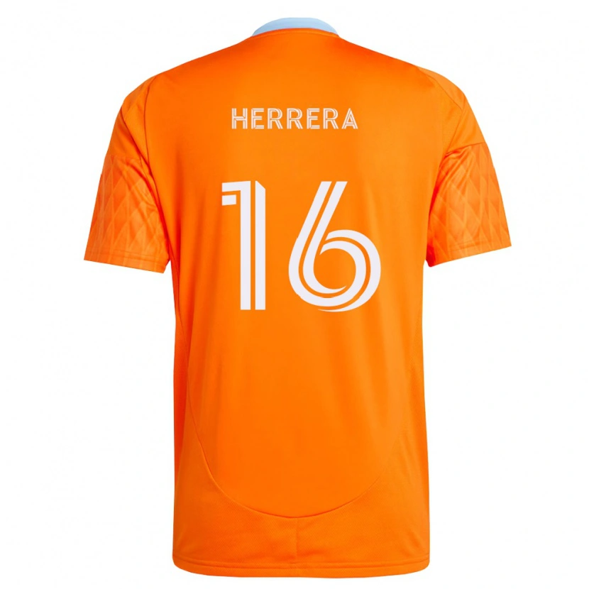 Danxen Dame Héctor Herrera #16 Oransje Hvit Hjemmetrøye Drakt Trøye 2026/27 Skjorter T-Skjorte