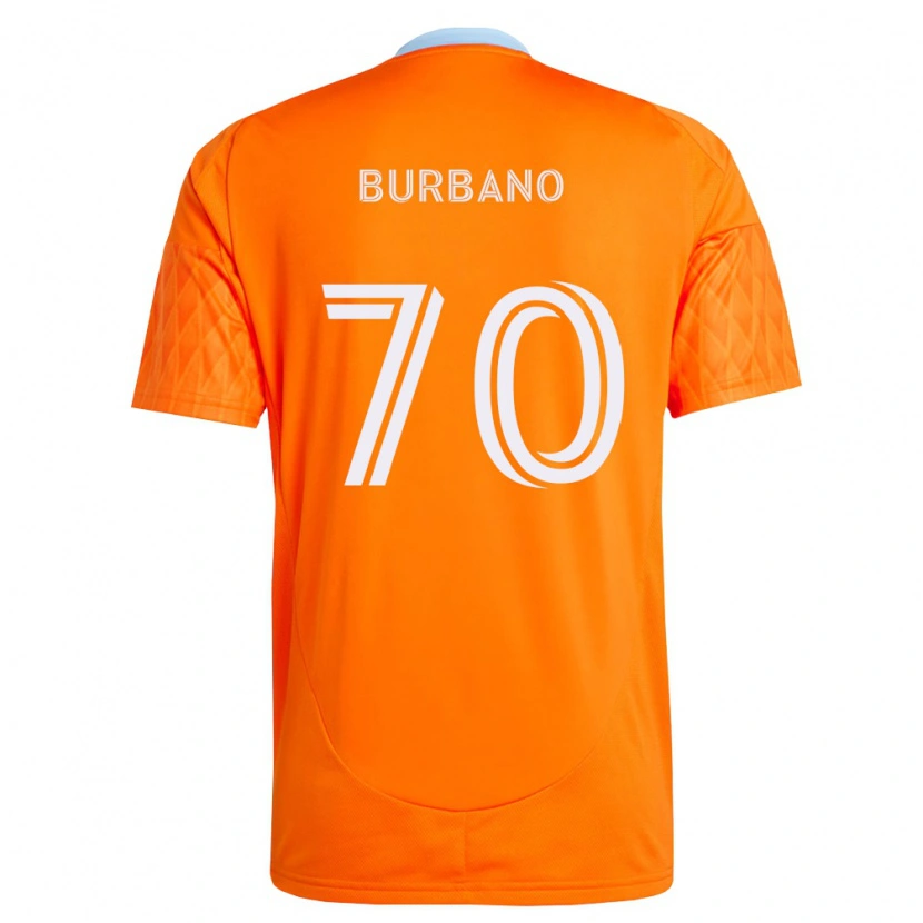 Danxen Dame Jordy Burbano #70 Oransje Hvit Hjemmetrøye Drakt Trøye 2026/27 Skjorter T-Skjorte