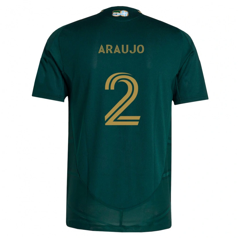 Danxen Dame Miguel Araujo #2 Mørk Grønn Brun Hjemmetrøye Drakt Trøye 2026/27 Skjorter T-Skjorte