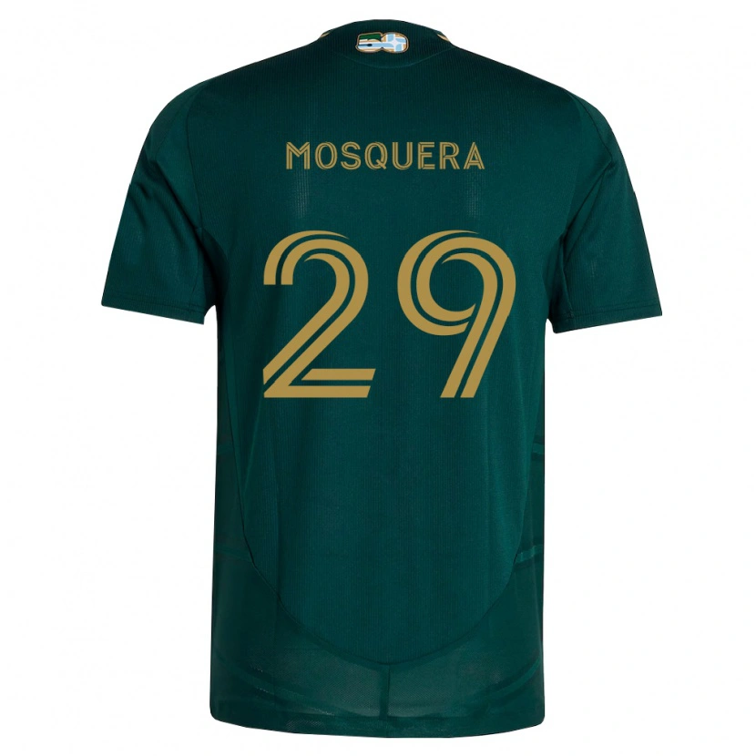 Danxen Dame Juan Mosquera #29 Mørk Grønn Brun Hjemmetrøye Drakt Trøye 2026/27 Skjorter T-Skjorte