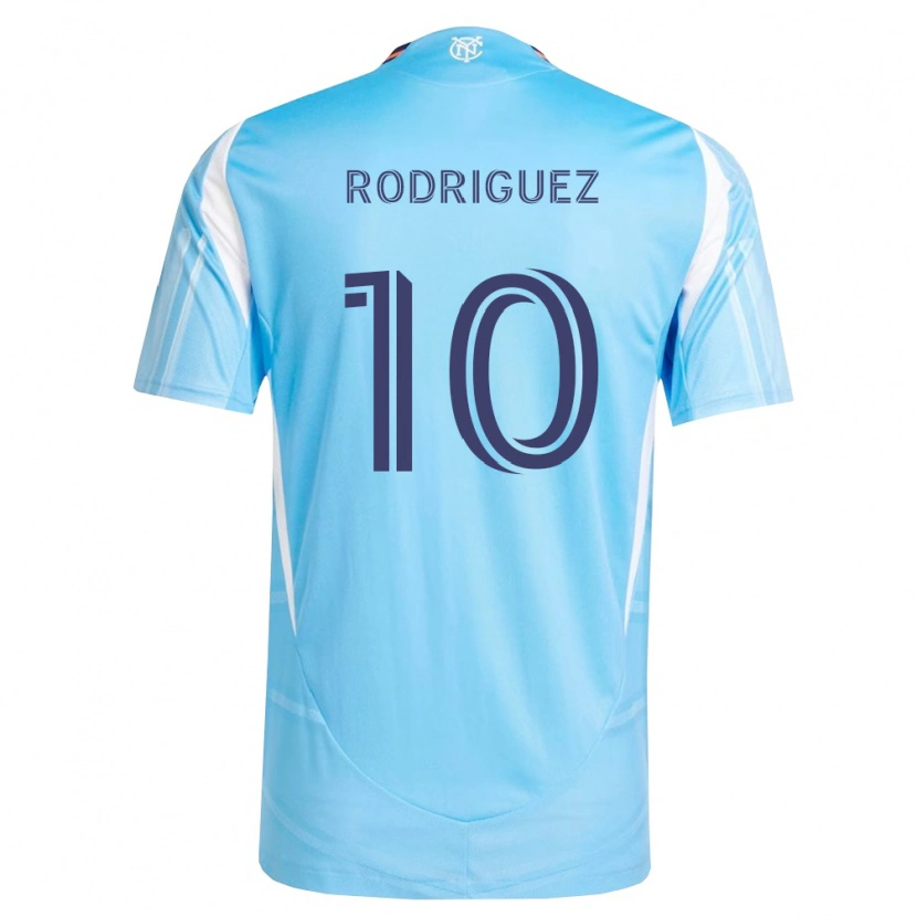 Danxen Dame Santiago Rodríguez #10 Himmel Blå Hvit Hjemmetrøye Drakt Trøye 2026/27 Skjorter T-Skjorte