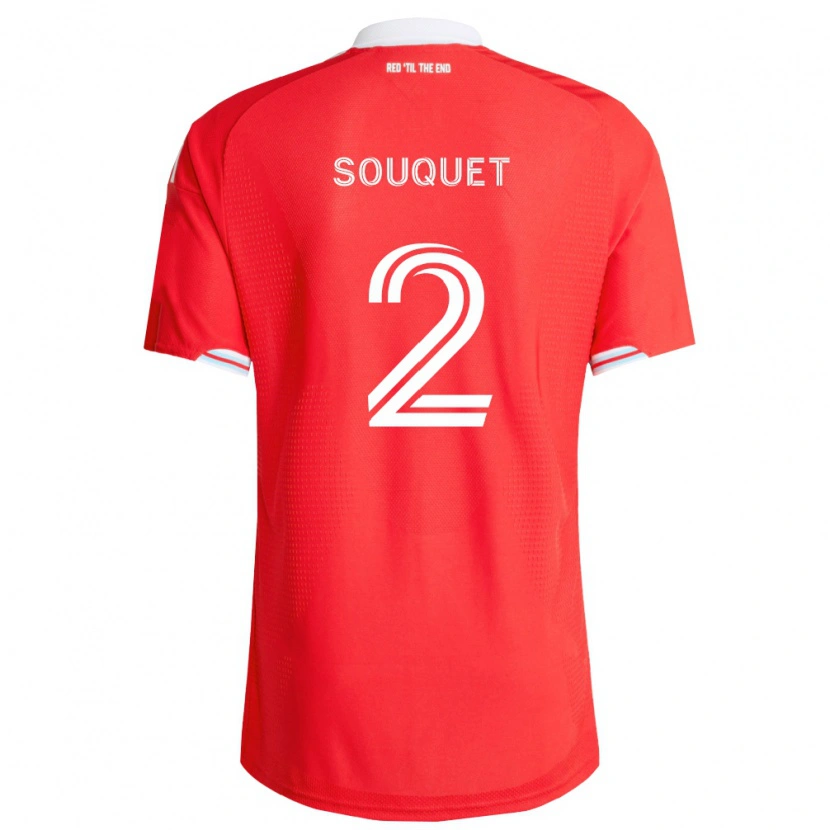 Danxen Dame Arnaud Souquet #2 Rød Dyp Blå Hvit Hjemmetrøye Drakt Trøye 2026/27 Skjorter T-Skjorte