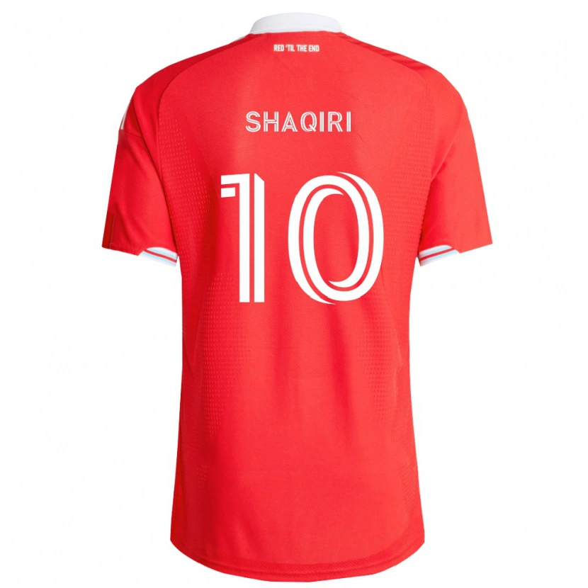 Danxen Dame Xherdan Shaqiri #10 Rød Dyp Blå Hvit Hjemmetrøye Drakt Trøye 2026/27 Skjorter T-Skjorte