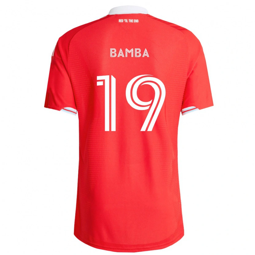 Danxen Dame Jonathan Bamba #19 Rød Dyp Blå Hvit Hjemmetrøye Drakt Trøye 2026/27 Skjorter T-Skjorte