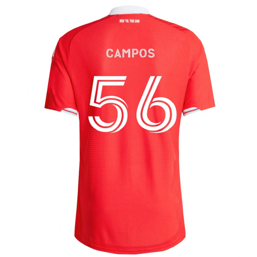 Danxen Dame Edgar Campos #56 Rød Dyp Blå Hvit Hjemmetrøye Drakt Trøye 2026/27 Skjorter T-Skjorte