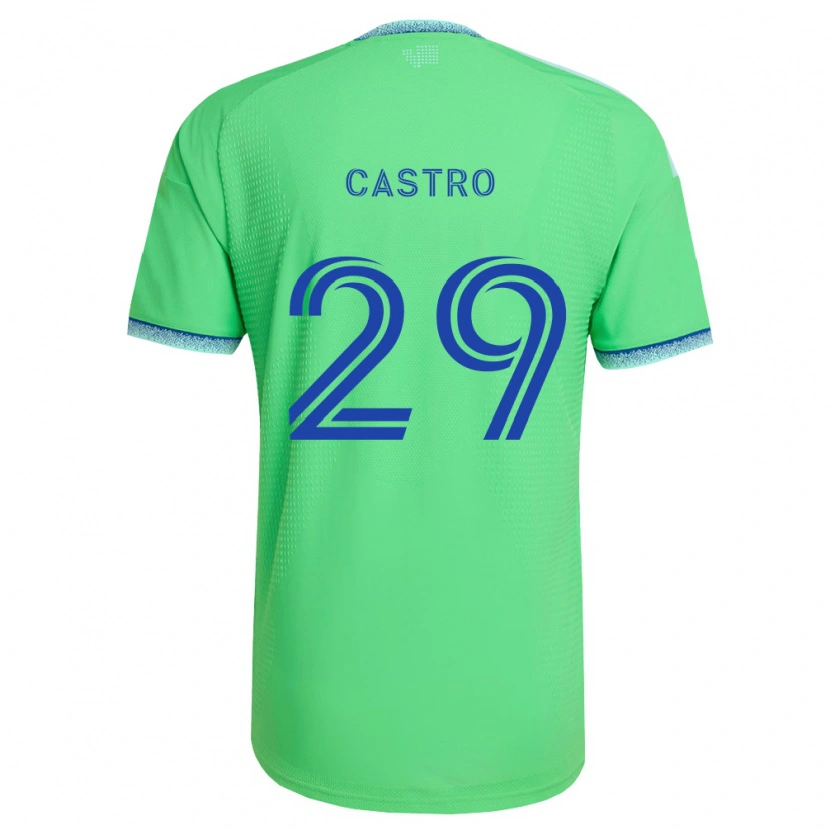 Danxen Dame Jacob Castro #29 Grønn Lys Blå Hjemmetrøye Drakt Trøye 2026/27 Skjorter T-Skjorte