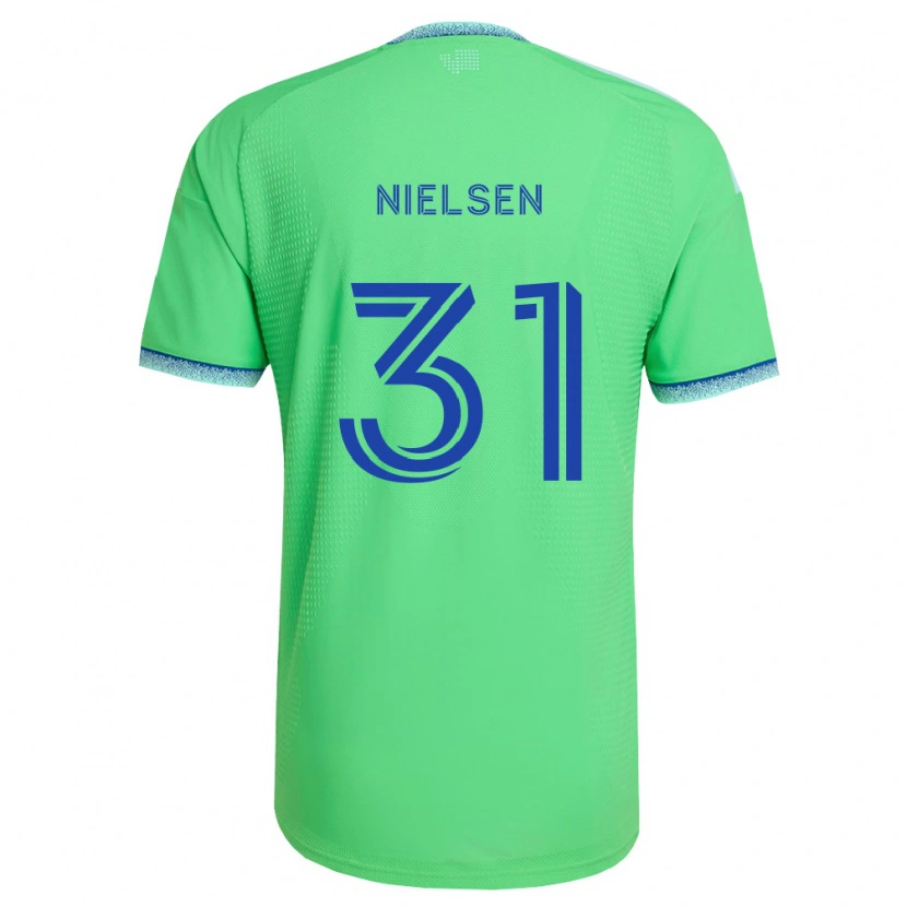 Danxen Dame Madeline Nielsen #31 Grønn Lys Blå Hjemmetrøye Drakt Trøye 2026/27 Skjorter T-Skjorte