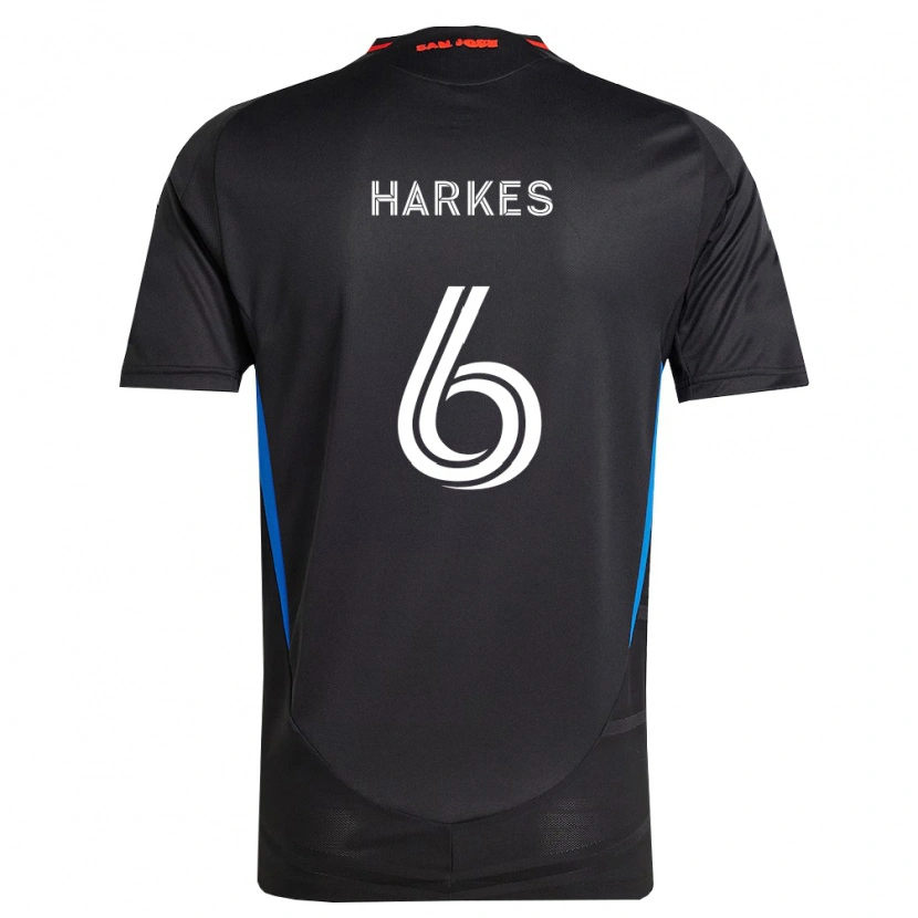 Danxen Dame Ian Harkes #6 Blå Hvit Svart Hjemmetrøye Drakt Trøye 2026/27 Skjorter T-Skjorte