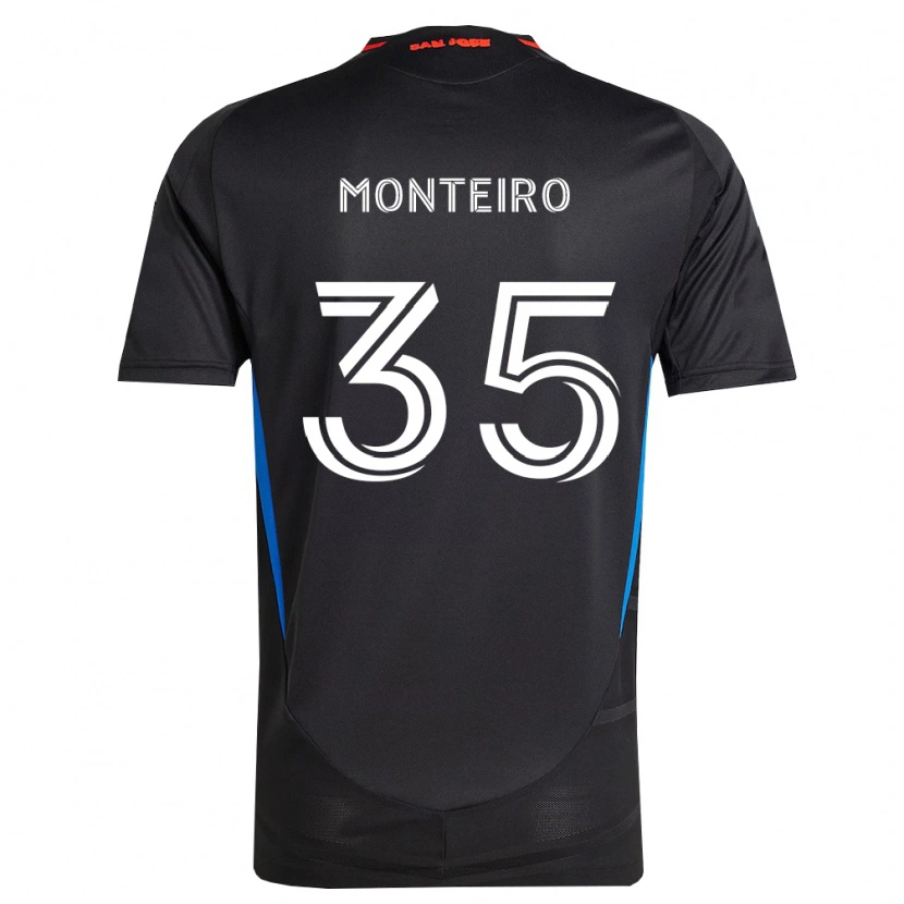 Danxen Dame Jamiro Monteiro #35 Blå Hvit Svart Hjemmetrøye Drakt Trøye 2026/27 Skjorter T-Skjorte