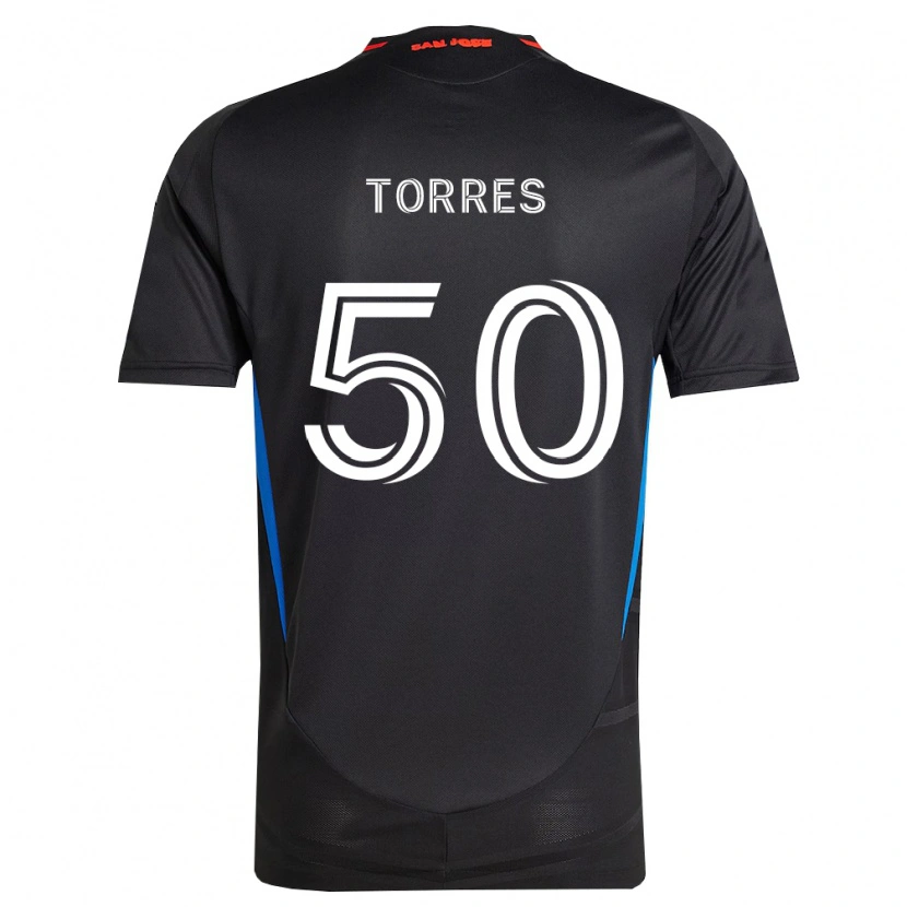 Danxen Dame Jorge Torres #50 Blå Hvit Svart Hjemmetrøye Drakt Trøye 2026/27 Skjorter T-Skjorte