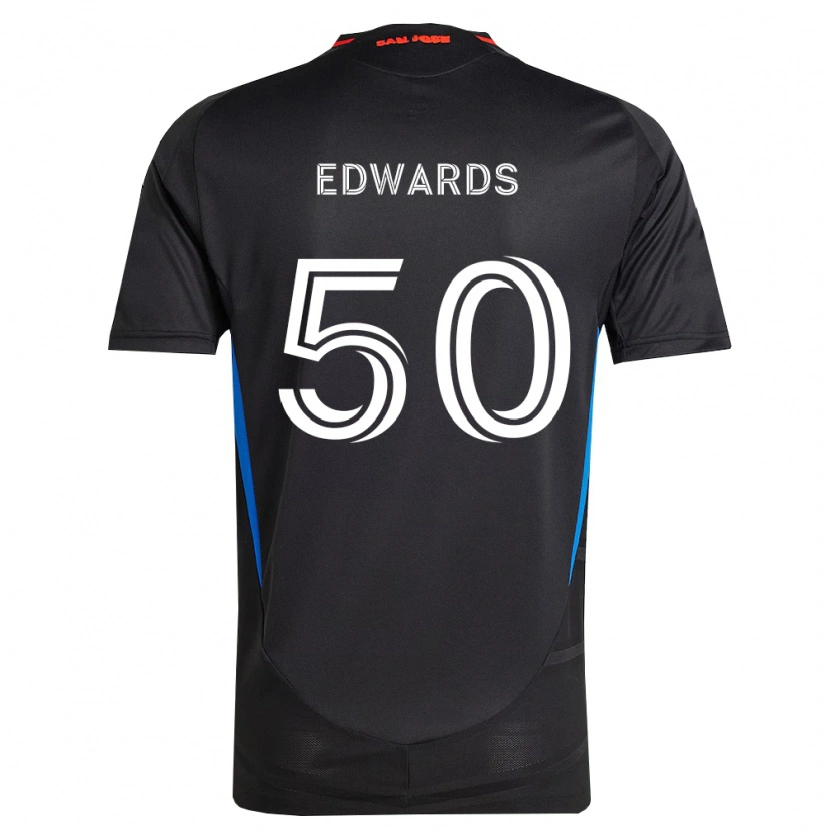 Danxen Dame Aaron Edwards #50 Blå Hvit Svart Hjemmetrøye Drakt Trøye 2026/27 Skjorter T-Skjorte