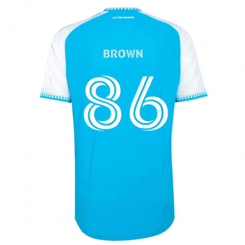 Danxen Dame Daniel Brown #86 Himmelblå Hvit Svart Hjemmetrøye Drakt Trøye 2026/27 Skjorter T-Skjorte