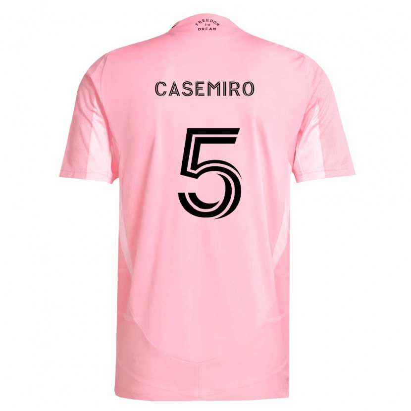Danxen Dame Casemiro #5 Rosa Svart Hjemmetrøye Drakt Trøye 2026/27 Skjorter T-Skjorte