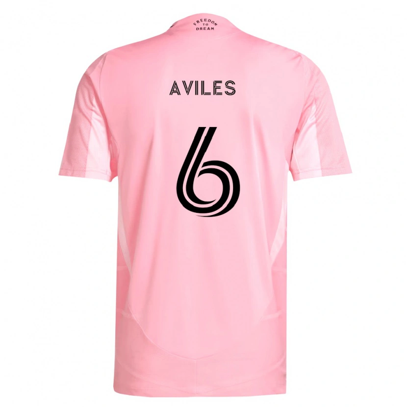 Danxen Dame Tomás Avilés #6 Rosa Svart Hjemmetrøye Drakt Trøye 2026/27 Skjorter T-Skjorte