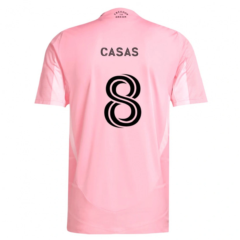 Danxen Dame Pep Casas #8 Rosa Svart Hjemmetrøye Drakt Trøye 2026/27 Skjorter T-Skjorte