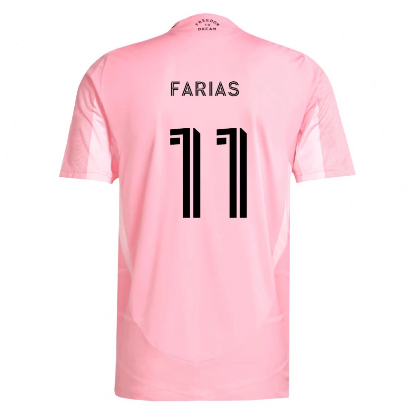 Danxen Dame Facundo Farías #11 Rosa Svart Hjemmetrøye Drakt Trøye 2026/27 Skjorter T-Skjorte