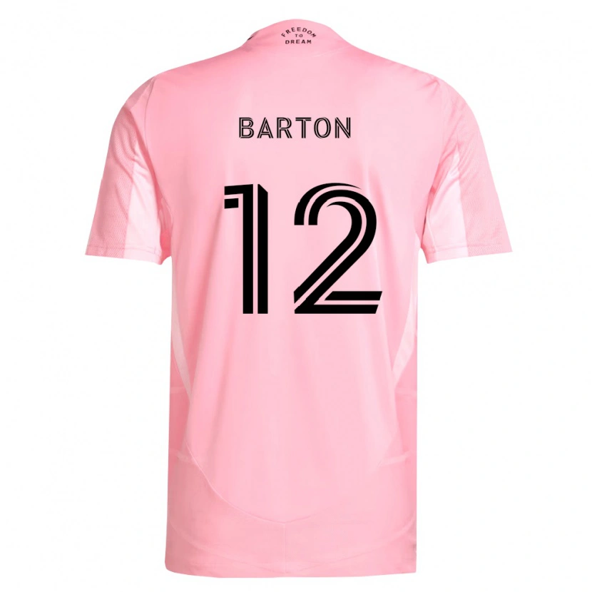 Danxen Dame Tye Barton #12 Rosa Svart Hjemmetrøye Drakt Trøye 2026/27 Skjorter T-Skjorte