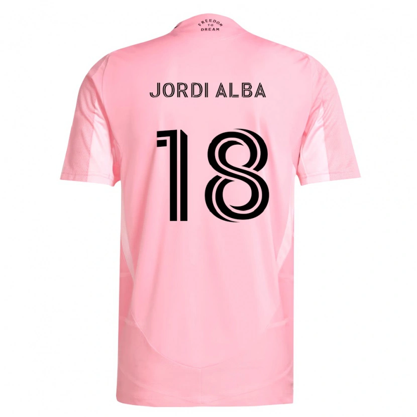 Danxen Dame Jordi Alba #18 Rosa Svart Hjemmetrøye Drakt Trøye 2026/27 Skjorter T-Skjorte