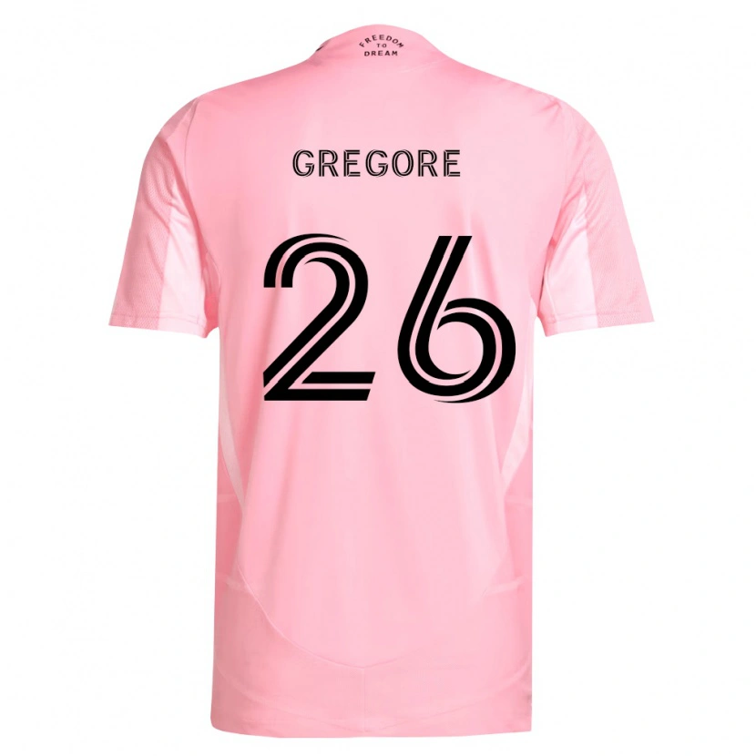 Danxen Dame Gregore #26 Rosa Svart Hjemmetrøye Drakt Trøye 2026/27 Skjorter T-Skjorte