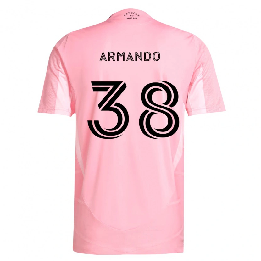 Danxen Dame Máximo Armando #38 Rosa Svart Hjemmetrøye Drakt Trøye 2026/27 Skjorter T-Skjorte