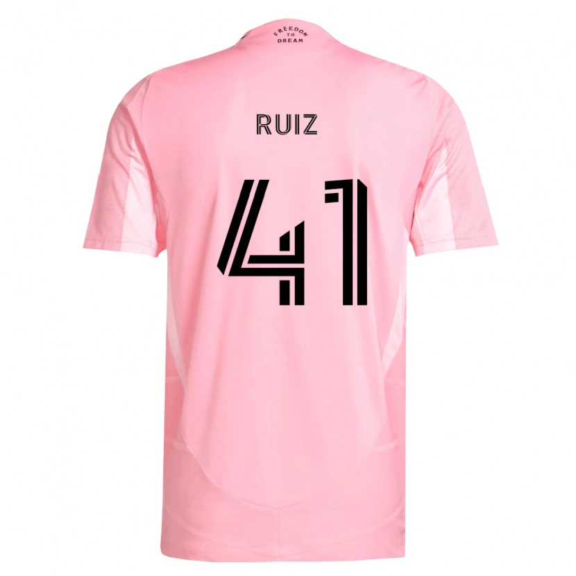 Danxen Dame David Ruíz #41 Rosa Svart Hjemmetrøye Drakt Trøye 2026/27 Skjorter T-Skjorte