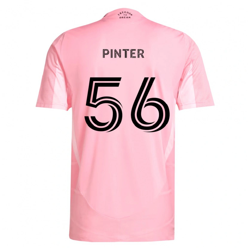 Danxen Dame Dániel Pintér #56 Rosa Svart Hjemmetrøye Drakt Trøye 2026/27 Skjorter T-Skjorte