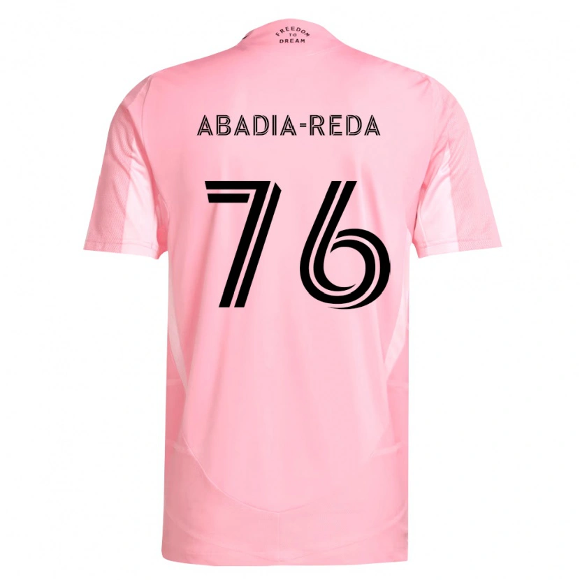 Danxen Dame Ezequiel Abadia-Reda #76 Rosa Svart Hjemmetrøye Drakt Trøye 2026/27 Skjorter T-Skjorte