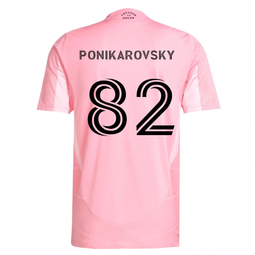 Danxen Dame Max Ponikarovsky #82 Rosa Svart Hjemmetrøye Drakt Trøye 2026/27 Skjorter T-Skjorte