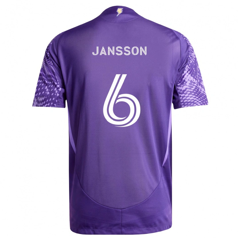 Danxen Dame Robin Jansson #6 Lilla Hvit Hjemmetrøye Drakt Trøye 2026/27 Skjorter T-Skjorte