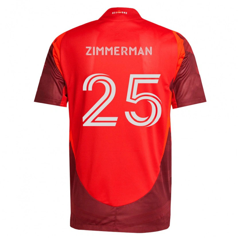 Danxen Dame Walker Zimmerman #25 Burgund Rød Hjemmetrøye Drakt Trøye 2026/27 Skjorter T-Skjorte